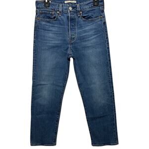 LEVI’S Jeans Womens Size W27 L26 Wedgie Straight Blue Button Fly